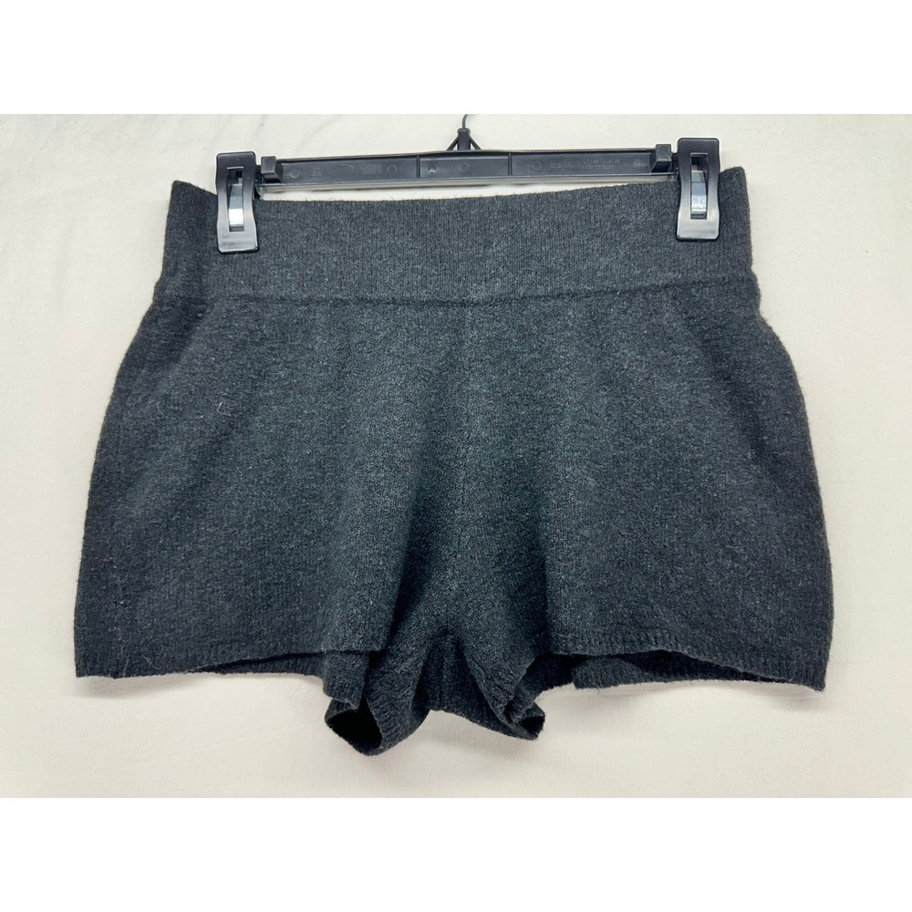 Daily Practice Anthropologie Womens Small Gray Knit Lounge Shorts High Rise S